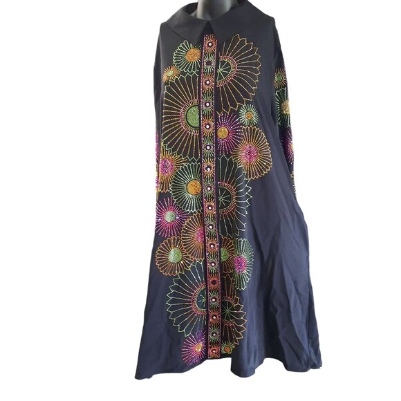 NEXX New York Life Dresses & Skirts - NEXX New York Life Size 48 Women's Black Rhinestone Dress Half Sleeve